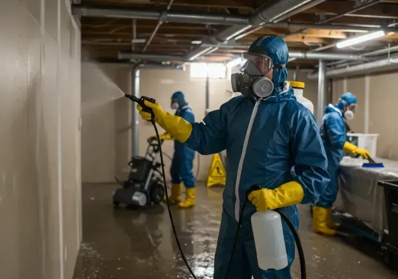 Basement Sanitization and Antimicrobial Treatment process in Calhoun Falls, SC