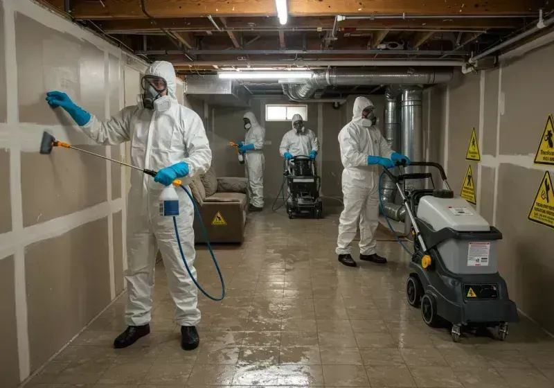 Basement Moisture Removal and Structural Drying process in Calhoun Falls, SC